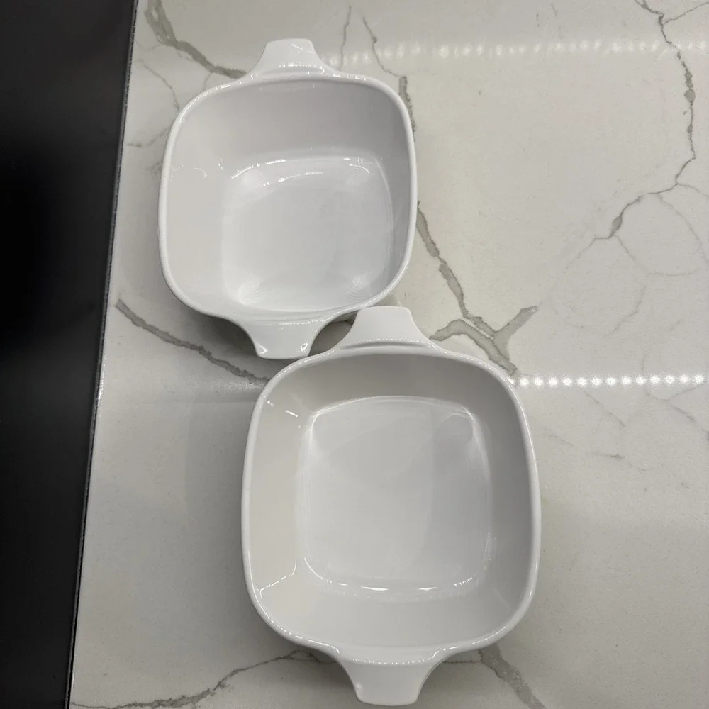 SET OF 2 Corning Ware WILDFLOWER P-43-B Small Square Casserole Dishes 5